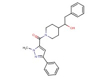 1-{1-[(1-methyl-3-phenyl-1H-pyrazol-5-yl)carbonyl]-4-piperidinyl}-2-phenylethanol