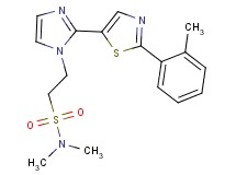 N,N-dimethyl-2-{2-[2-(2-methylphenyl)-1,3-thiazol-5-yl]-1H-imidazol-1-yl}ethanesulfonamide