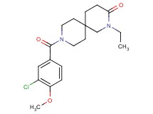 9-(3-chloro-4-methoxybenzoyl)-2-ethyl-2,9-diazaspiro[5.5]undecan-3-one