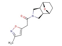 (1R*,2R*,6S*,7S*)-4-[(3-methyl-5-isoxazolyl)acetyl]-10-oxa-4-azatricyclo[5.2.1.0~2,6~]decane