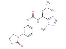 N-[3-methyl-1-(1-methyl-1H-1,2,4-triazol-5-yl)butyl]-N'-[3-(2-oxo-1,3-oxazolidin-3-yl)phenyl]urea