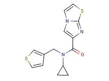 N-cyclopropyl-N-(3-thienylmethyl)imidazo[2,1-b][1,3]thiazole-6-carboxamide