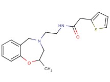 N-[2-(2-methyl-2,3-dihydro-1,4-benzoxazepin-4(5H)-yl)ethyl]-2-(2-thienyl)acetamide