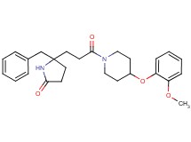 5-benzyl-5-{3-[4-(2-methoxyphenoxy)-1-piperidinyl]-3-oxopropyl}-2-pyrrolidinone