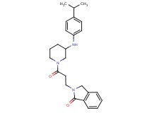 2-(3-{3-[(4-isopropylphenyl)amino]-1-piperidinyl}-3-oxopropyl)-1-isoindolinone