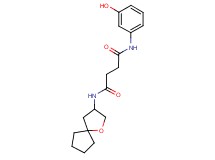 N-(3-hydroxyphenyl)-N'-1-oxaspiro[4.4]non-3-ylsuccinamide