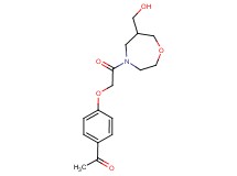 1-(4-{2-[6-(hydroxymethyl)-1,4-oxazepan-4-yl]-2-oxoethoxy}phenyl)ethanone