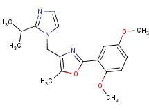 2-(2,5-dimethoxyphenyl)-4-[(2-isopropyl-1H-imidazol-1-yl)methyl]-5-methyl-1,3-oxazole hydrochloride