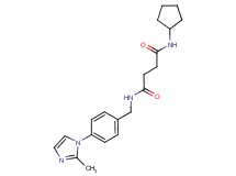 N-cyclopentyl-N'-[4-(2-methyl-1H-imidazol-1-yl)benzyl]succinamide