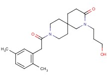9-[(2,5-dimethylphenyl)acetyl]-2-(3-hydroxypropyl)-2,9-diazaspiro[5.5]undecan-3-one