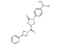 1-(4-isopropylphenyl)-4-{[3-(2-pyridinyl)-1-azetidinyl]carbonyl}-2-pyrrolidinone