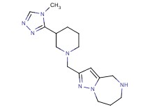 2-{[3-(4-methyl-4H-1,2,4-triazol-3-yl)-1-piperidinyl]methyl}-5,6,7,8-tetrahydro-4H-pyrazolo[1,5-a][1,4]diazepine