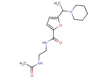 N-[2-(acetylamino)ethyl]-5-(1-piperidin-1-ylethyl)-2-furamide