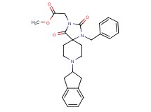 methyl [1-benzyl-8-(2,3-dihydro-1H-inden-2-yl)-2,4-dioxo-1,3,8-triazaspiro[4.5]dec-3-yl]acetate