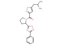 5-{1-[(5-isobutylisoxazol-3-yl)carbonyl]pyrrolidin-2-yl}-3-phenyl-1,2,4-oxadiazole