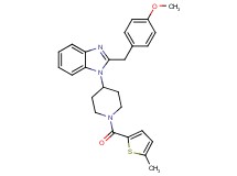 2-(4-methoxybenzyl)-1-{1-[(5-methyl-2-thienyl)carbonyl]-4-piperidinyl}-1H-benzimidazole