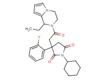 1-cyclohexyl-3-[2-(1-ethyl-3,4-dihydropyrrolo[1,2-a]pyrazin-2(1H)-yl)-2-oxoethyl]-3-(2-fluorophenyl)-2,5-pyrrolidinedione