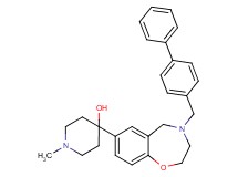 4-[4-(4-biphenylylmethyl)-2,3,4,5-tetrahydro-1,4-benzoxazepin-7-yl]-1-methyl-4-piperidinol
