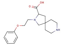 2-(2-phenoxyethyl)-2,8-diazaspiro[4.5]decane-3-carboxylic acid