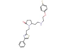 5-(2-{[2-(4-fluorophenoxy)ethyl]amino}ethyl)-1-[2-(4-phenyl-1,3-thiazol-2-yl)ethyl]-2-pyrrolidinone