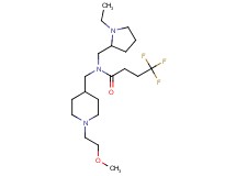 N-[(1-ethyl-2-pyrrolidinyl)methyl]-4,4,4-trifluoro-N-{[1-(2-methoxyethyl)-4-piperidinyl]methyl}butanamide