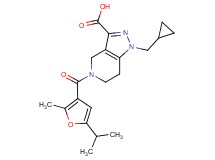 1-(cyclopropylmethyl)-5-(5-isopropyl-2-methyl-3-furoyl)-4,5,6,7-tetrahydro-1H-pyrazolo[4,3-c]pyridine-3-carboxylic acid