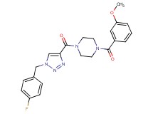 1-{[1-(4-fluorobenzyl)-1H-1,2,3-triazol-4-yl]carbonyl}-4-(3-methoxybenzoyl)piperazine