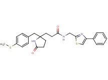 3-{2-[4-(methylthio)benzyl]-5-oxo-2-pyrrolidinyl}-N-[(4-phenyl-1,3-thiazol-2-yl)methyl]propanamide