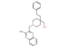 [1-[(3-methyl-2-quinoxalinyl)methyl]-4-(2-phenylethyl)-4-piperidinyl]methanol