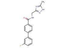3'-fluoro-N-[(5-methyl-1H-1,2,4-triazol-3-yl)methyl]biphenyl-4-carboxamide