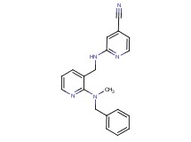 2-[({2-[benzyl(methyl)amino]pyridin-3-yl}methyl)amino]isonicotinonitrile