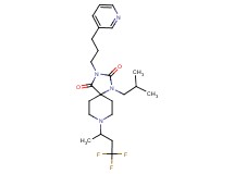 1-isobutyl-3-[3-(3-pyridinyl)propyl]-8-(3,3,3-trifluoro-1-methylpropyl)-1,3,8-triazaspiro[4.5]decane-2,4-dione