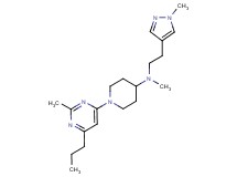 N-methyl-1-(2-methyl-6-propylpyrimidin-4-yl)-N-[2-(1-methyl-1H-pyrazol-4-yl)ethyl]piperidin-4-amine