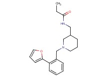 N-({1-[2-(2-furyl)benzyl]piperidin-3-yl}methyl)propanamide