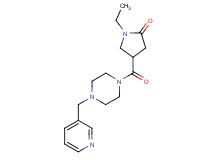 1-ethyl-4-{[4-(3-pyridinylmethyl)-1-piperazinyl]carbonyl}-2-pyrrolidinone