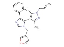 1-allyl-4-[1-(3-furylmethyl)-4-phenyl-1H-imidazol-5-yl]-3,5-dimethyl-1H-pyrazole