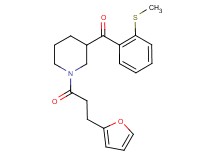 {1-[3-(2-furyl)propanoyl]-3-piperidinyl}[2-(methylthio)phenyl]methanone