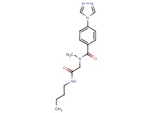 N-[2-(butylamino)-2-oxoethyl]-N-methyl-4-(4H-1,2,4-triazol-4-yl)benzamide