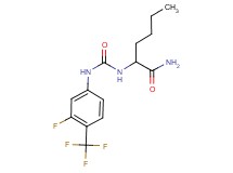 N~2~-({[3-fluoro-4-(trifluoromethyl)phenyl]amino}carbonyl)norleucinamide