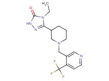 4-ethyl-5-(1-{[4-(trifluoromethyl)pyridin-3-yl]methyl}piperidin-3-yl)-2,4-dihydro-3H-1,2,4-triazol-3-one