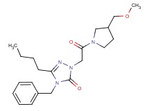 4-benzyl-5-butyl-2-{2-[3-(methoxymethyl)-1-pyrrolidinyl]-2-oxoethyl}-2,4-dihydro-3H-1,2,4-triazol-3-one