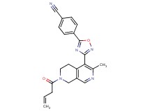 4-{3-[7-(3-butenoyl)-3-methyl-5,6,7,8-tetrahydro-2,7-naphthyridin-4-yl]-1,2,4-oxadiazol-5-yl}benzonitrile