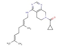 7-(cyclopropylcarbonyl)-N-[(2E)-3,7-dimethylocta-2,6-dien-1-yl]-5,6,7,8-tetrahydropyrido[3,4-d]pyrimidin-4-amine
