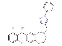 (2-chloro-6-fluorophenyl){4-[(1-phenyl-1H-pyrazol-4-yl)methyl]-2,3,4,5-tetrahydro-1,4-benzoxazepin-7-yl}methanol