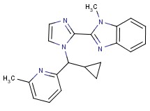 2-{1-[cyclopropyl(6-methylpyridin-2-yl)methyl]-1H-imidazol-2-yl}-1-methyl-1H-benzimidazole