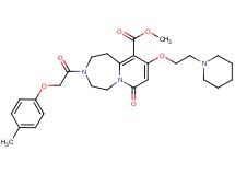 methyl 3-[(4-methylphenoxy)acetyl]-7-oxo-9-[2-(1-piperidinyl)ethoxy]-1,2,3,4,5,7-hexahydropyrido[1,2-d][1,4]diazepine-10-carboxylate