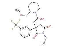 1-ethyl-3-{2-[2-(methoxymethyl)-1-piperidinyl]-2-oxoethyl}-3-[3-(trifluoromethyl)phenyl]-2,5-pyrrolidinedione