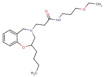 3-(2-butyl-2,3-dihydro-1,4-benzoxazepin-4(5H)-yl)-N-(3-ethoxypropyl)propanamide