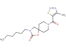 3-hexyl-8-[(4-methyl-1,2,3-thiadiazol-5-yl)carbonyl]-1-oxa-3,8-diazaspiro[4.5]decan-2-one