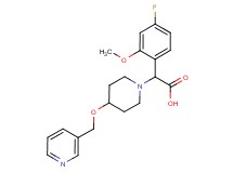(4-fluoro-2-methoxyphenyl)[4-(pyridin-3-ylmethoxy)piperidin-1-yl]acetic acid